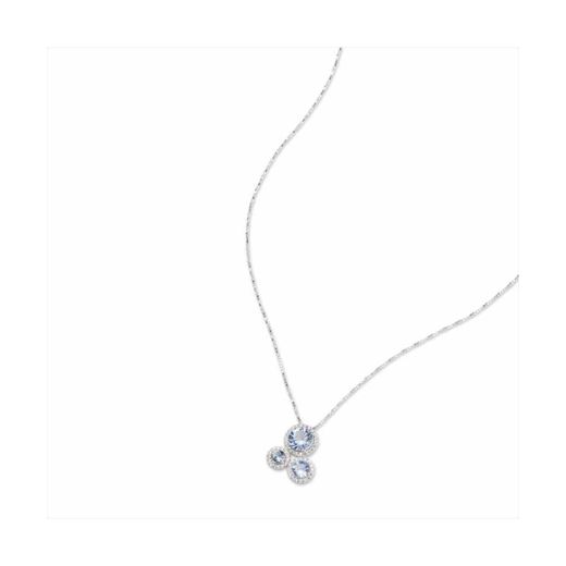 Colgante Plata Sovrani Mujer J11715 Piedras Aguamarina C. Circonitas 40+5cm