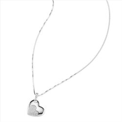 Colgante Plata Sovrani J12763 Corazón C. Circonitas 40+5cm