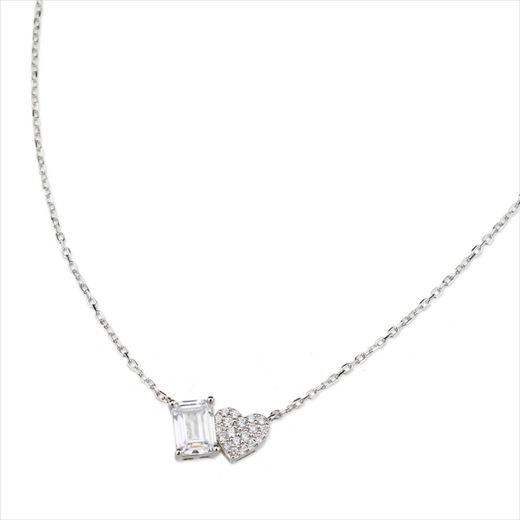 Colgante Plata Sovrani J12789 Corazón C. Circonitas 40+5cm