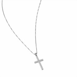 Colgante Plata Sovrani J8390 Cruz C. Circonitas 40+5cm