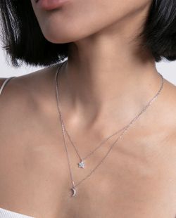 Colgante Plata Viceroy 13203C000-30 Estrella-Luna Circonitas