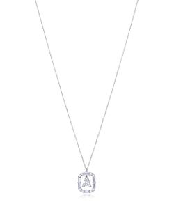 Colgante Plata Viceroy Mujer 13181C000-30A Letra A Con Circonitas