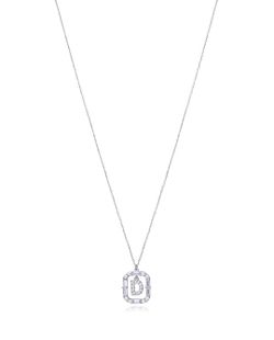 Colgante Plata Viceroy Mujer 13181C000-30D Letra D Con Circonitas