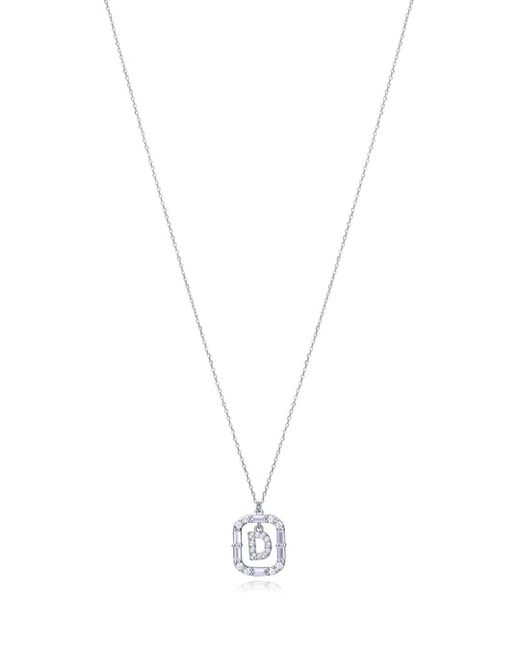 Colgante Plata Viceroy Mujer 13181C000-30D Letra D Con Circonitas
