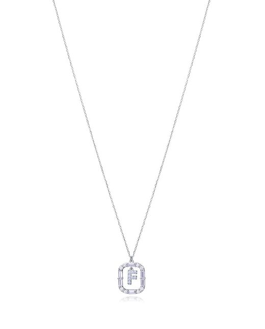 Colgante Plata Viceroy Mujer 13181C000-30F Letra F Con Circonitas