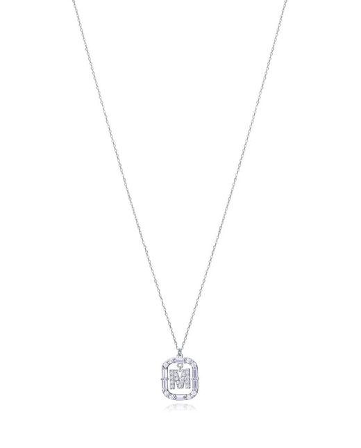 Colgante Plata Viceroy Mujer 13181C000-30M Letra M Con Circonitas