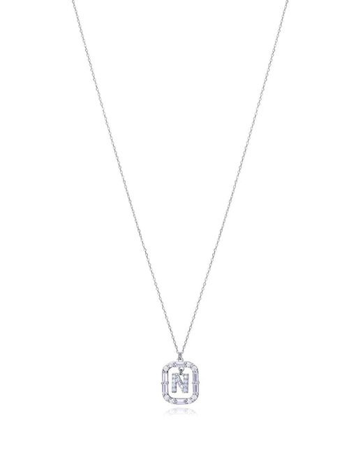 Colgante Plata Viceroy Mujer 13181C000-30N Letra N Con Circonitas