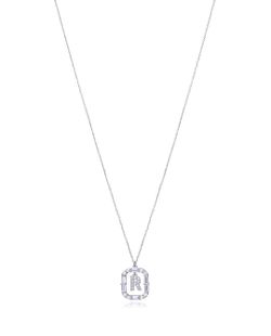 Colgante Plata Viceroy Mujer 13181C000-30R Letra R Con Circonitas