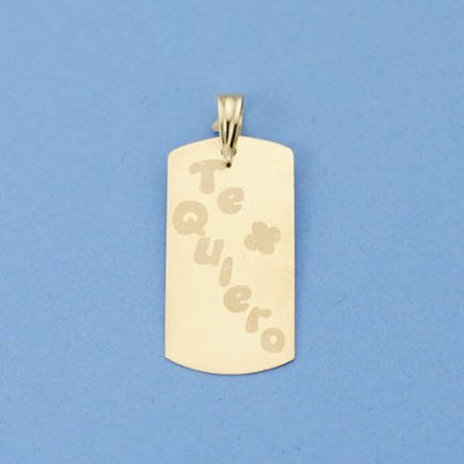 I Love You Pendant 18kts 24x12mm 16147