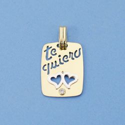 Pendentif I Love You Ajouré 18kts 20x14mm 16230