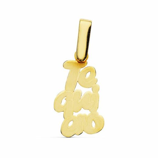 Pendant "I LOVE YOU" Laser 18kts 17x10mm 16424