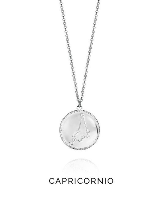 Viceroy Capricorn Ασημένιο μενταγιόν 61014C000-38C Ωροσκόπιο