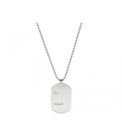 Collar Acero 40x25mm Liska Hombre 845CD1179 Placa Name RH