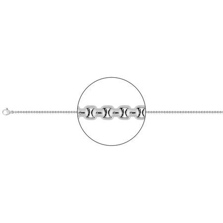 Collier en acier à maillons Goumette Argyor-MRM (AC)431044C