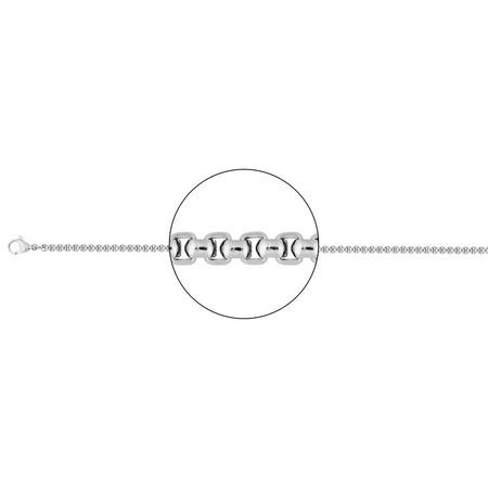 Colar de Aço Argyor-MRM (AC)431046C Elos Goumette