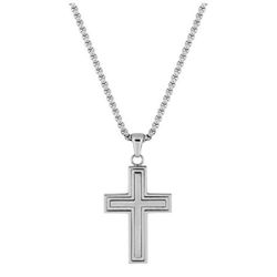 Collar Acero Argyor-MRM  (AC)432084 Cadena con Cruz