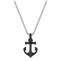 Collar Acero Argyor-MRM  (AC)432090 Cadena con Ancla Negra