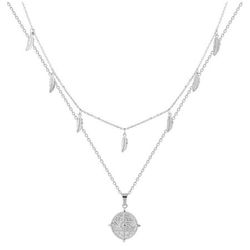 Collar Acero Argyor-MRM  (AC)432155 Cadena Doble Con Colgantes
