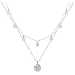 Collar Acero Argyor-MRM  (AC)432157 Cadena Doble Con Colgantes