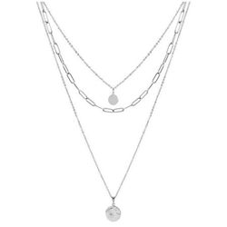 Collar Acero Argyor-MRM  (AC)432164 Cadena Múltiple Con Colgantes