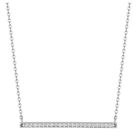 Collier chaîne en acier avec zircone Argyor-MRM (AC)432195