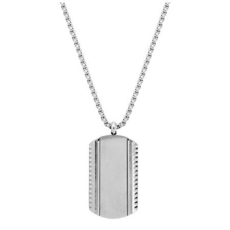 Collar Acero Argyor-MRM  (AC)432332 Cadena con Placa