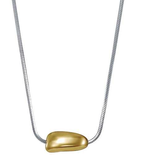 Collar Acero Bicolor Dorado Viceroy Mujer 14449C01000 Colgante Irregular En Brillo