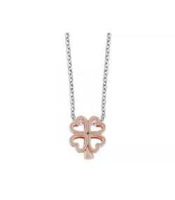 Colgante Acero Bicolor Rosa Liska Mujer LM10CD-R Alloy Trébol