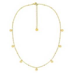 Collar Acero Dorado Argyor-MRM  (AC)431275C Eslabones con Árboles Colgantes