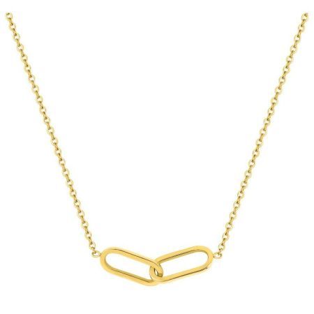 Argyor-MRM (AC)431277C Gold Steel Link Necklace