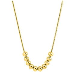 Collar Acero Dorado Argyor-MRM  (AC)432094 Clásico con Bolitas