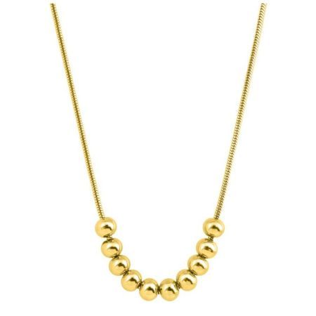 Collar Acero Dorado Argyor-MRM  (AC)432094 Clásico con Bolitas