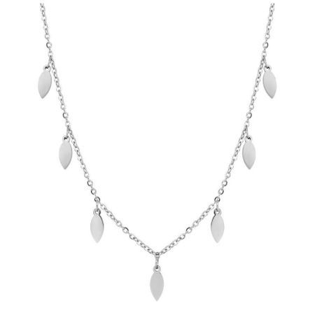 Collar Acero Dorado Argyor-MRM  (AC)432111 Cadena Con Hojas Colgantes