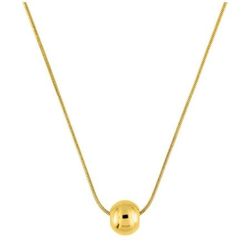 Collar Acero Dorado Argyor-MRM  (AC)432114 Clásico con Bolita