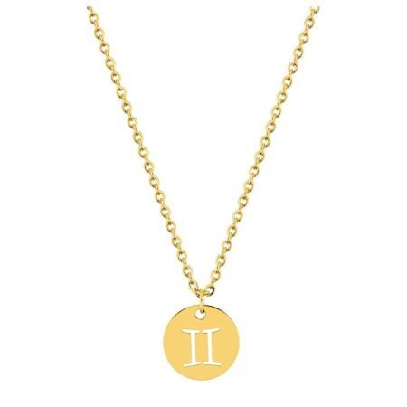 Argyor-MRM (AC)432170 Gold Steel Necklace with Zodiac Pendant