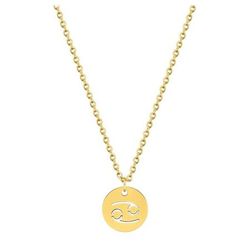 Collar Acero Dorado Argyor-MRM  (AC)432171 Cadena Con Colgante Zodíaco