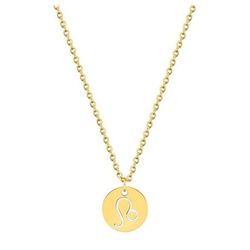 Collar Acero Dorado Argyor-MRM  (AC)432172 Cadena Con Colgante Zodíaco