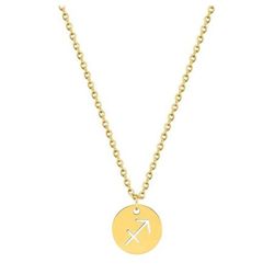 Collar Acero Dorado Argyor-MRM  (AC)432176 Cadena Con Colgante Zodíaco