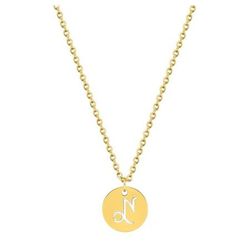 Collar Acero Dorado Argyor-MRM  (AC)432177 Cadena Con Colgante Zodíaco