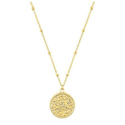 Collar Acero Dorado Argyor-MRM  (AC)432238 Cadena Con Colgante