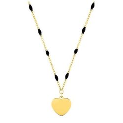 Collar Acero Dorado Argyor-MRM  (AC)432246 Cadena Con Colgante Corazón