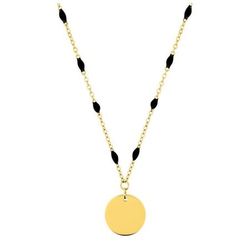 Collar Acero Dorado Argyor-MRM   (AC)432248 Cadena Con Colgante Corazón