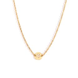 Collar Acero Dorado Mujer CAL0234DOB Letra B