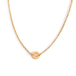 Collar Acero Dorado Mujer CAL0234DOC Letra C