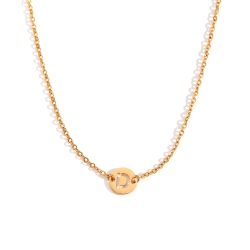 Collar Acero Dorado Mujer CAL0234DOD Letra D