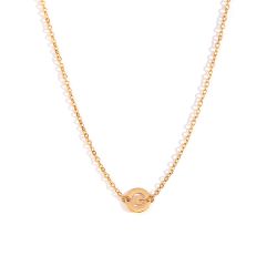 Collar Acero Dorado Mujer CAL0234DOG Letra G