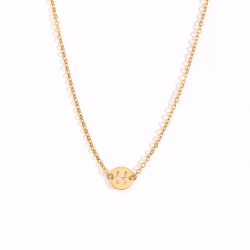 Collar Acero Dorado Mujer CAL0234DOH Letra H