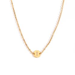 Collar Acero Dorado Mujer CAL0234DOI Letra I
