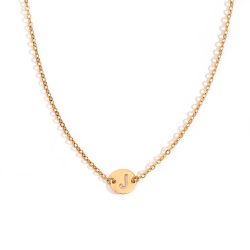 Collar Acero Dorado Mujer CAL0234DOJ Letra J