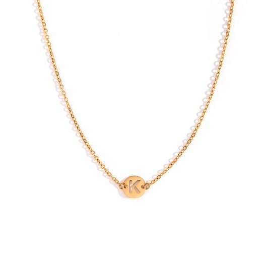 Collar Acero Dorado Mujer CAL0234DOK Letra K